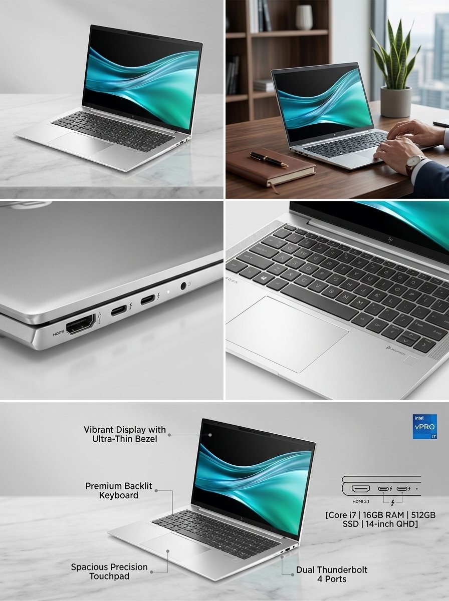 HP EliteBook 840 G10 Intel Core i5 13TH Gen laptop view 3